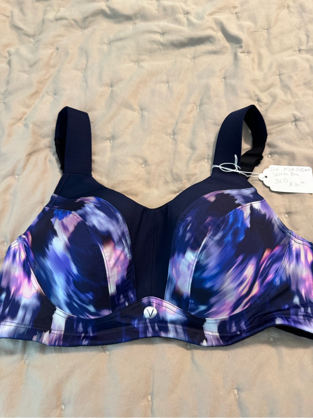 High-Support underwire Women’s Sports Bra - Purple Multi